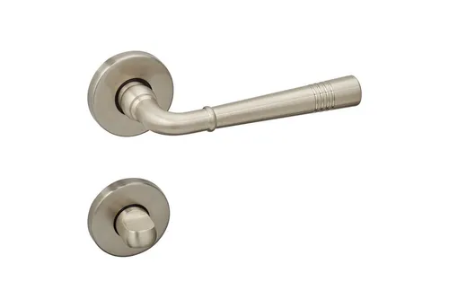 SO-TECH® Drückergarnitur Türdrücker FREJA Rosettengarnitur, Bad / WC Türen Türgarnitur Edelstahloptik