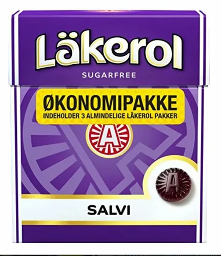 SCHWEDISCHE MALACO LÄKEROL SALVI - BIG PACK - 75g - ZUCKERFREI - Lakritz -