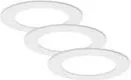 Briloner LED Einbauleuchte Badleuchte 3er Set IP44 7W - Einbauleuchten Set aus hochwertigem Kunststoff, ideal für Feuchträume. Mit 600lm und 25.000h Lebensdauer sorgen sie für helles Licht und Langlebigkeit.