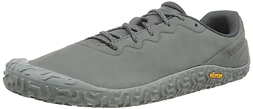 Merrell Vapor Glove 6 Minimal-Laufschuhe für Herren - Laufschuhe mit Vibram Ecostep Laufsohle für maximalen Halt, aus hochwertigem Leder für einen stilvollen Look und optimale Leichtgewichts-Performance beim Trailrunning.