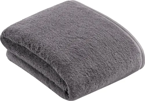 Vossen Badetuch Vegan Life, dunkelgrau in grau von Vossen