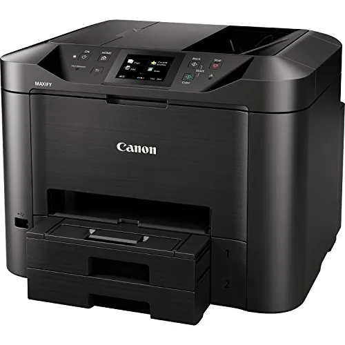 Canon MB5450 Multifunktionsgerät - Schneller Tintenstrahlfarbdrucker - Multifunktionsgerät für Drucken, Kopieren, Scannen und Faxen. 24 Seiten pro Minute, WLAN-fähig und gestochen scharfe Druckqualität mit 600 x 1200 dpi.