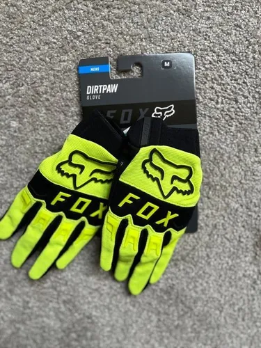 FOX Racing Dirtpaw Fahrrad Handschuhe | Größe M | neongelb von Fox