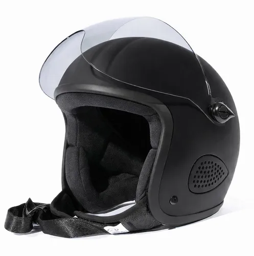 Bores Motorradhelm Gensler Kult Evo Jethelm mit Visier für Brillenträger - Der Bores Gensler Kult Evo Jethelm ist ein kompakter, ECE-22.06 geprüfter Jethelm mit integriertem Visier, ideal für Brillenträger. Mit nur ca. 650 g gehört er zu den leichtesten seiner Klasse und bietet hohen Tragekomfort.