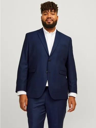 Jack & Jones PlusSize Sakko JPRSOLARIS BLAZER NOOS blau 64 - Modisches Sakko in Dark Navy, slim fit, mit elastischem Materialmix für optimalen Tragekomfort. Pflegeleicht und ideal für jeden Anlass, passt perfekt zu Ihrer Garderobe.