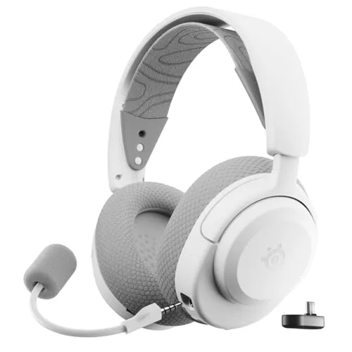 SteelSeries Arctis Nova 3X Wireless Gaming-Headset - Kopfhörer mit App-Steuerung und über 200 Game-Presets für optimales Audio-Erlebnis. Genießen Sie bis zu 40 Std. Akku und erstklassigen Klang durch Neodym-Magnet-Treiber.