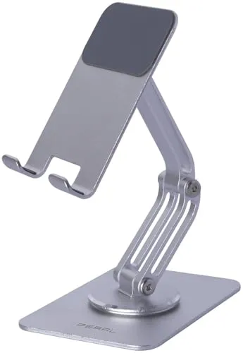 PEARL Tablet Ständer: Verstellbarer Tablet- und Smartphone-Arm, 3 Achsen (Halterung für Küche, Ständer für Homeoffice, Telefon)