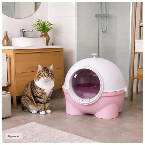 HTI-Living Katzentoilette mit Eingang und Streuschaufel von HTI-Line