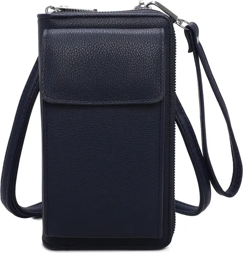 Handytasche Portemonnaie Damen Geldbörse Umhängetasche D.BLUE (Y-92)
