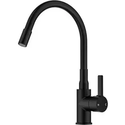 Schwarzer Flexibler Wasserhahn 360° Drehbar - Duscharmatur für die Küche, mit flexibler 360° Drehfunktion für maximalen Komfort und einfache Handhabung.