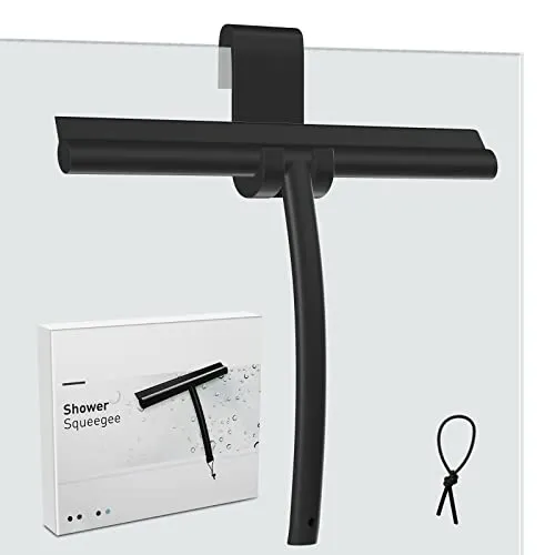 MOSUO Duschabzieher, Abzieher Dusche Silikon mit Halterung ohne Bohren,