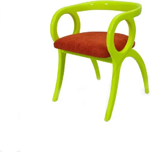 Grüner Designer Polsterstuhl Einsitzer Esszimmer r Einsitzer