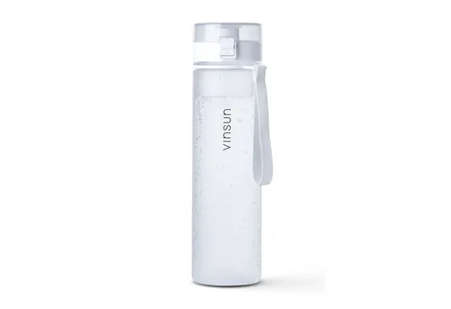 Vinsun Trinkflasche Tritan 1L - Auslaufsichere Sportflasche - Robuste 1L Trinkflasche aus Tritan, ideal für Sport und Alltag. Mit Einhand-Klicksystem, BPA-frei und geschmacksneutral. Perfekt für kohlensäurehaltige Getränke!