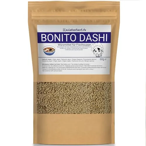 Asiafoodland - Bonito Dashi - Würzmittel für Fischsuppe - Dashi No Moto Pulver, 1er Pack (1 x 60 g)