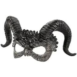 Dämonenmaske für Erwachsene in grau von buttinette