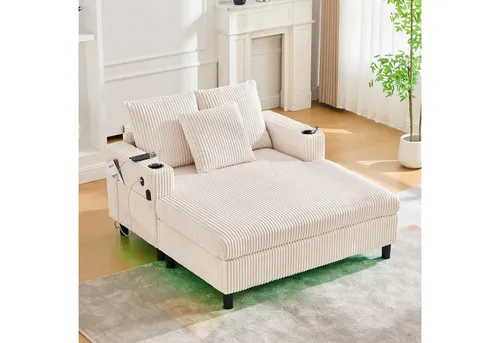Odikalo Schlafsofa Chaiselongue Velvet Mehrfarbig