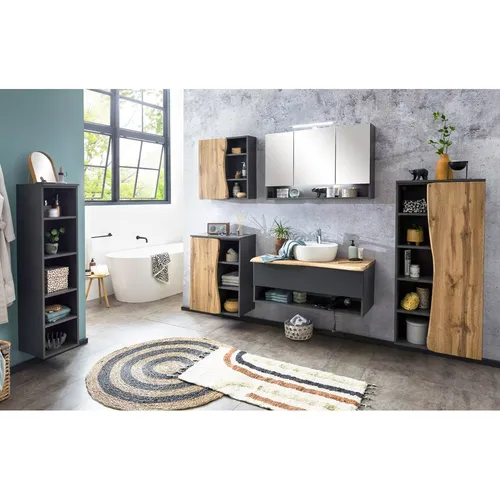 Badezimmer Badmöbel Set KAHLA-03 mit LED-Beleuchtung