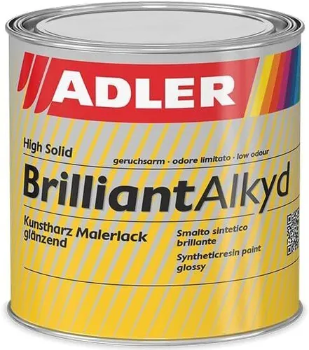 Adler Brilliantalkyd Weiß 750 ml Kunstharzlack für Innen & Außen Wetterbeständig