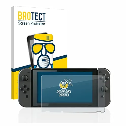 BROTECT Entspiegelungs Schutzglas für Nintendo Switch Schutzfolie Panzer Folie Glas Matt [Extrem Kratzfest 9H, Anti-Reflex, Anti-Fingerprint]
