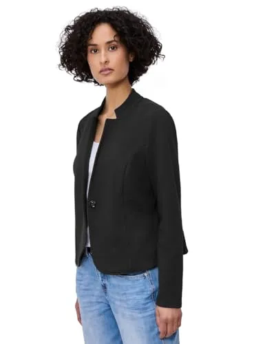 Damen Jersey Blazer mit Struktur in schwarz von Street One