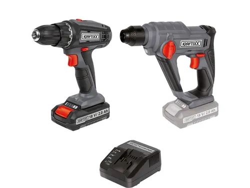 KRAFTIXX® Akku-Schraubendreher KX-AS 18 Li Kit – 1500 U/min, 40 Nm, 4-tlg. Set mit 2,0 Ah Akku