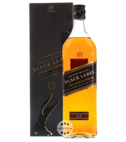 Johnnie Walker Black Label 12 Jahre Blended Scotch Whisky 1,0 l