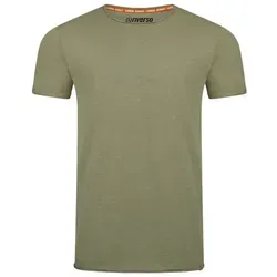 riverso T-Shirt Herren Basic Shirt RIVLenny Regular Fit (1-tlg) Kurzarm Tee Shirt mit Rundhalsausschnitt aus 100% Baumwolle grün 3XL