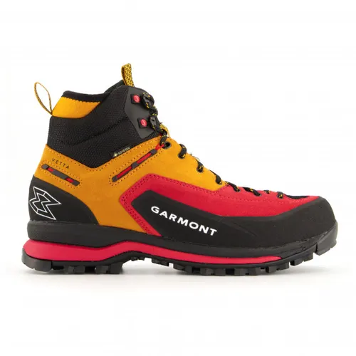 Garmont Vetta Tech GTX Wanderschuhe - Racing Red/Radiant Yellow (M409200) 9,5 - Wanderschuhe mit Gore-Tex-Technologie für atmungsaktive, wasserdichte Leistung und optimalen Komfort. Perfekt für anspruchsvolle Wanderungen und umweltfreundlich durch recycelte Materialien.
