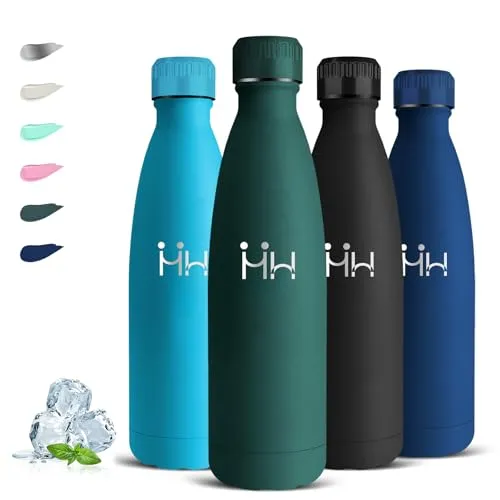 Grsta Trinkflasche Edelstahl, Trinkflasche 750ml, BPA-Freie, Wasserflasche Sport, Kann mit dir Tragen, Isolierflasche Kohlensäure Geeignet, Isolierflasche Doppelwandig für Wandern, Camping