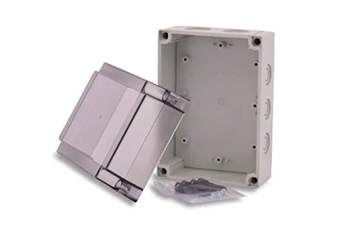 BOXEXPERT Polycarbonat Industriegehäuse 180x130x100mm IP67 Serie Michel Kunststoff Schaltschrank Verteilerkasten Installationsgehäuse RAL7035 grau