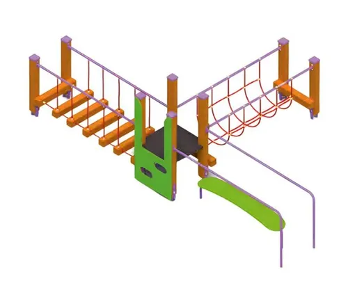 Kinderspielbrücke Balancierbrücke für Abenteuer im Spielplatz - Robuste Spielbrücke für Kinder von 1-11 Jahren, ideal für sportliche Aktivitäten und kreative Abenteuer. Mit 2 Jahren Herstellergarantie und moderner Bauweise.