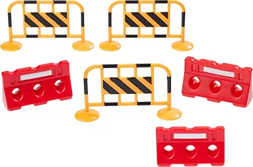 Miniatur Absperrungsset, 6-teilig, ca. 5,5 x 3 cm