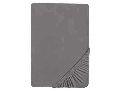 Biberna Feinjersey Spannbettlaken (silber/grau, 90 - 100 x 200 cm) 90 - 100 x 200 cm