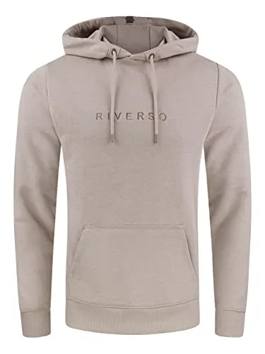 riverso Hoodie Herren RIVErik Regular Fit Kapuzenpullover Pullover Sweatshirt Beige XL, Größe:XL, Farbe:Dark Beige (20400)