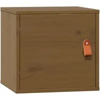 vidaXL Wandschrank Honigbraun aus Massivholz