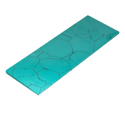 Musiclily Pro Chrysocolla Man-Made Guitar Inlay Material Blank Sheet 95x35x2mm