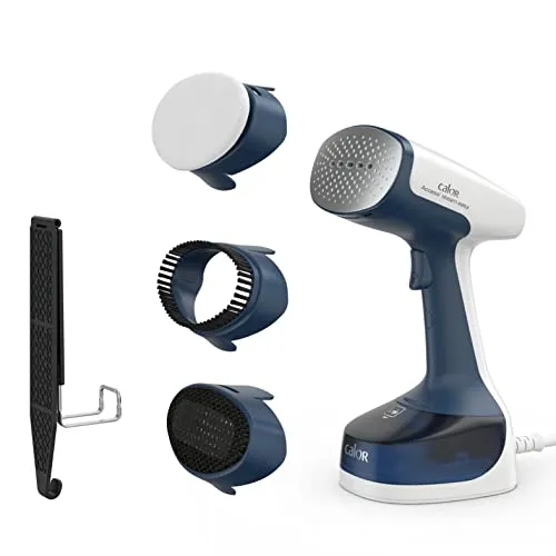 Calor Access Steam Easy Dampfbügeleisen, 1400 W, Dampfleistung 25 g/min, Aufheizzeit 15 Sekunden, Staubdichte Mikrofaserbürsten, dicke Stoffe, empfindliche Stoffe, Türhaken, blau DT7170C0