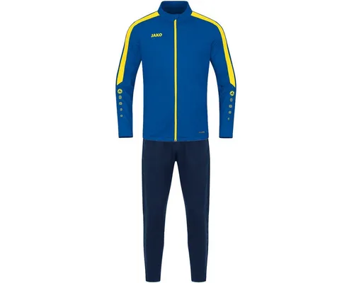 Jako Herren Trainingsanzug Polyester Power M9123 blau L - Trainingsbekleidung für Fußball, aus 100% Polyester, atmungsaktiv und pflegeleicht, ideal für Sport und Freizeit.