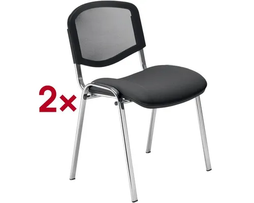 Nowy Styl Besucherstuhl Iso Ergo Mesh (2 St), stapelbar