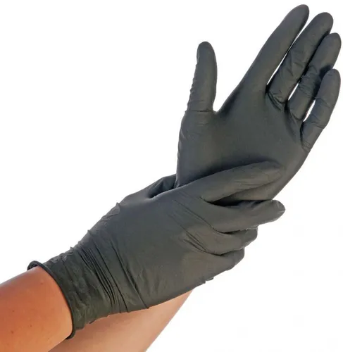 HYGONORM Nitril-Handschuh SAFE FIT M schwarz puderfrei 200 Stück