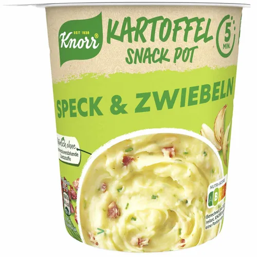 Knorr Kartoffel Snack mit Speck und Zwiebel 58g Becher