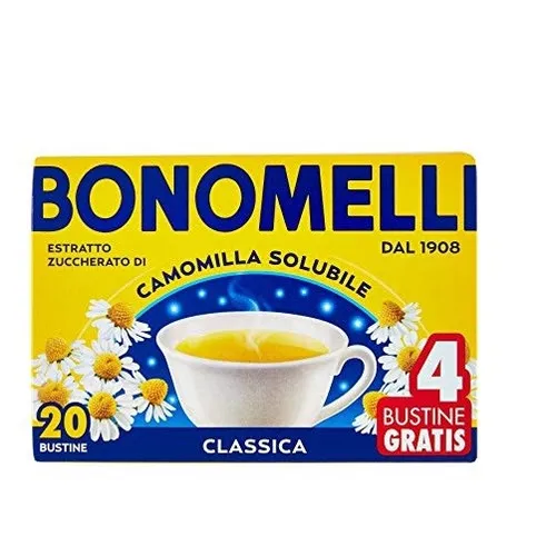 Bonomelli camomilla löslich entspannendes Getränk Kamille 20 beutel + 4 frei