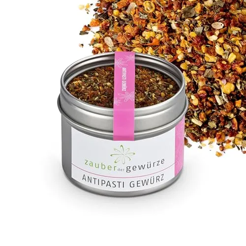Zauber der Gewürze Antipasti Gewürz für die typisch italienische Vorspeise Antipasti Gemüse, Top-Qualität in wiederverschließbarer Aroma-Dose, 60 g