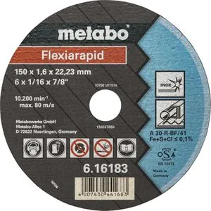 Metabo Trennscheibe Flexiarapid Inox A 46-R, 150 x 1,6mm, für Metall
