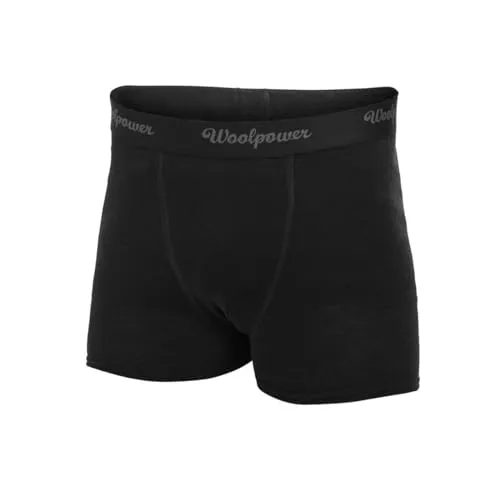 Woolpower Boxer Men Lite schwarz (M) - Funktionsunterwäsche für Männer, bietet optimale Wärme- und Feuchtigkeitsregulierung mit einem bequemen, elastischen Bündchen für perfekten Halt.
