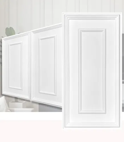 3D PVC Wandpaneele 100x50 cm Weiß – Stilvolles italienisches Design für Ihre Wände