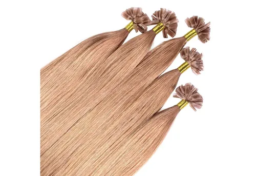 hair2heart Echthaar-Extension Premium Remy Bonding Extensions #8/01 Hellblond Natur-Asch 40cm