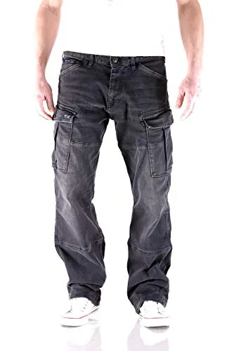 Big Seven Brian Mystic Silk Light Cargo Herren Jeans - Stylische Herren Cargo-Jeans im Comfort Fit, ausgestattet mit praktischen Oberschenkeltaschen und verstellbaren Beinenden für optimalen Tragekomfort.