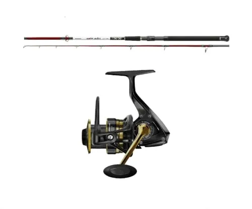 Pilk- und Meerescombo 2,10m / 2,40m / 2,70m Bootsrute + Salzwasserrolle Angelset zum Meeresangeln (2,70m / 100-200g)