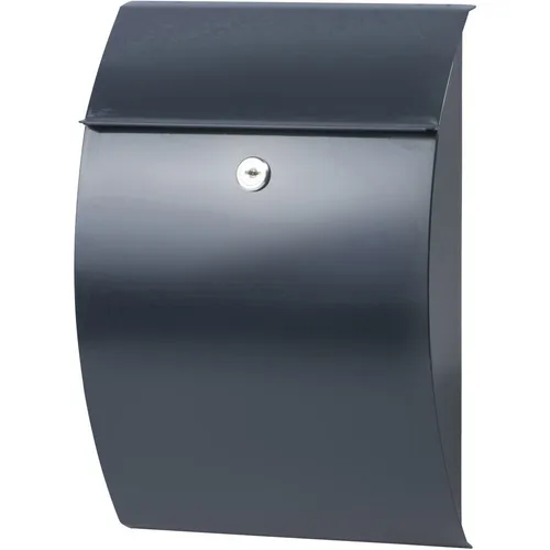 Burg Wächter 38710 CAPRI 813 ANT Briefkasten - Stilvoller Briefkasten aus verzinktem Stahlblech, ideal für wenig Platz, mit praktischem Kippdach zum Schutz vor Nässe. Erhältlich in Anthrazit und Weiß.